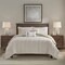 Edge Collections - 36" x 20" - Brown - Harbor House King Taupe Cotton Duvet Set - 3 Piece